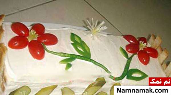 تزیین سالاد الویه