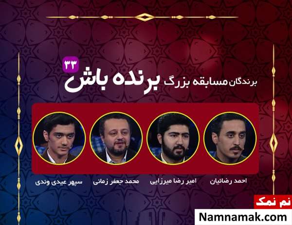 مسابقه تلویزیونی برنده باش و حواشی و بیوگرافی شرکت کنندگان برنامه برنده باش شرکت کنندگان برنامه برنده باش