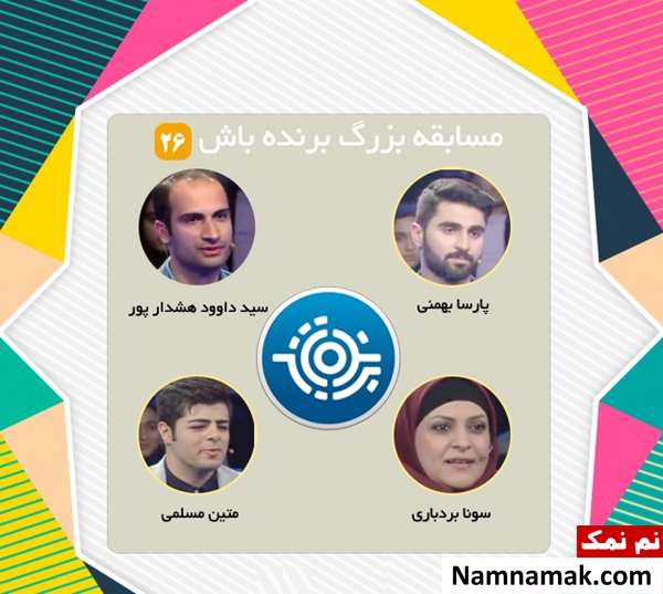 مسابقه تلویزیونی برنده باش و حواشی و بیوگرافی شرکت کنندگان برنامه برنده باش شرکت کنندگان برنامه برنده باش