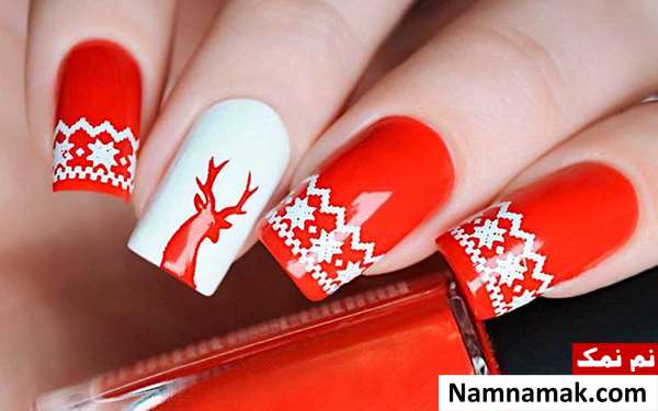 مدل های ناخن برای کریسمس