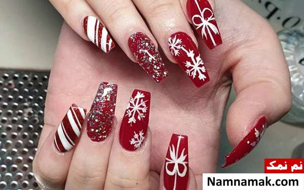 مدل های ناخن برای کریسمس