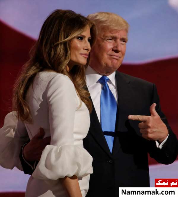عکس ترامپ و همسرش ملانیا ترامپ