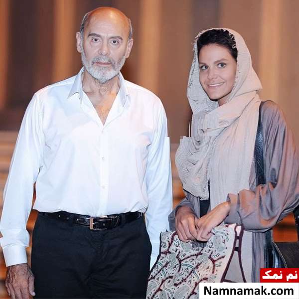 ساناز هاشم پور و پدرش جمشید هاشم پور