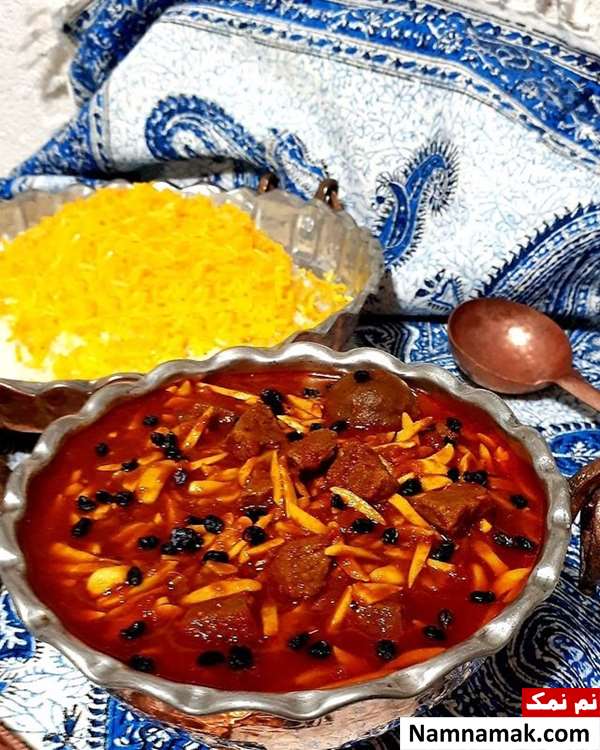 خورش خلال بادام کرمانشاهی