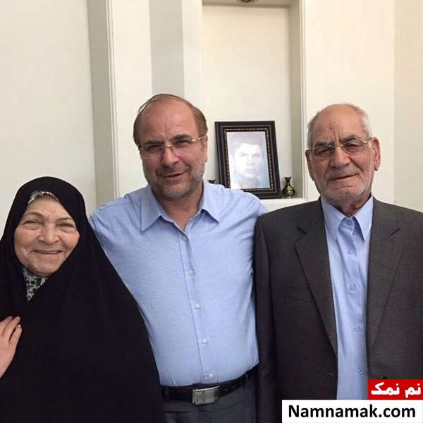 عکس پدر و مادر محمدباقر قالیباف