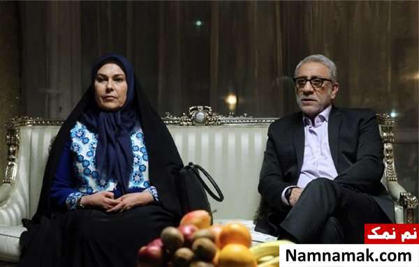 مهرانه مهین ترابی در نقش پیری مرضیه در سریال دلدادگان