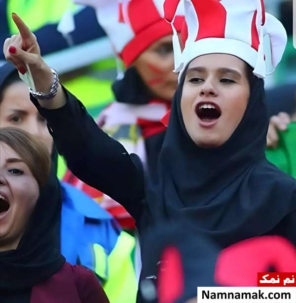 زندگینامه مهناز ذکایی و همسرش مهناز ذکایی در ورزشگاه آزادی