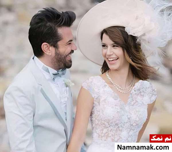 عروسی برن سات و همسرش عکس عروسی برن ساعت
