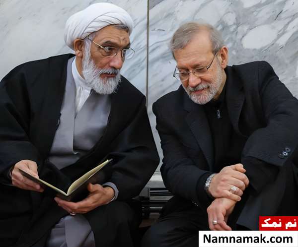 زندگینامه مصطفی پورمحمدی و همسرش مصطفی پورمحمدی و علی لاریجانی