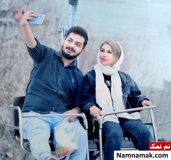 الهام محمدی و پسرش نیما هاشمی