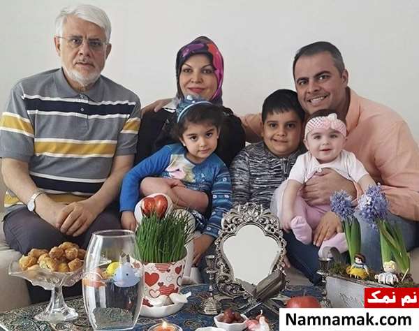 محمدرضا عارف و همسر و فرزندان و نوه هایش