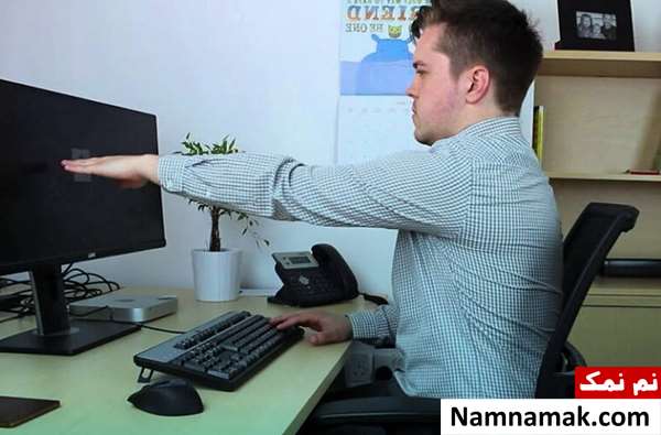 وضعیت صحیح بدن هنگام استفاده از کامپیوتر و رایانه