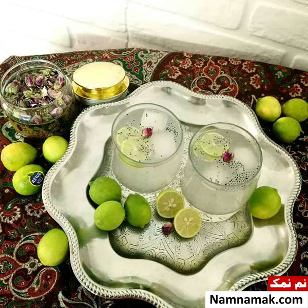 شربت تخمه شربتی با آبلیمو