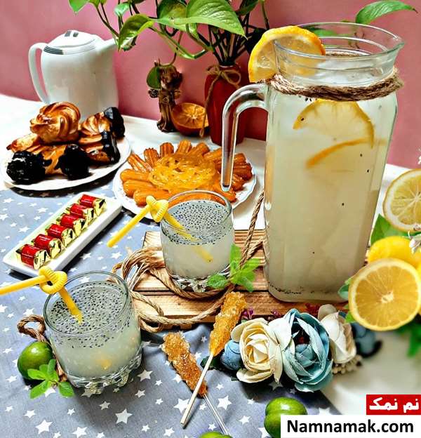 شربت تخمه شربتی با آبلیمو