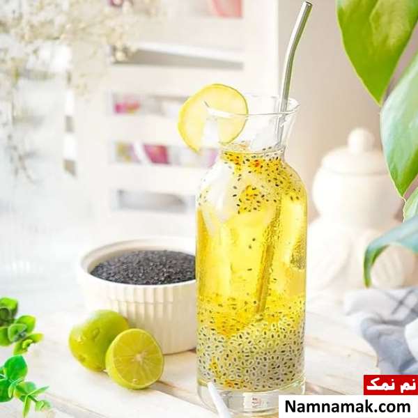 شربت تخمه شربتی با گلاب