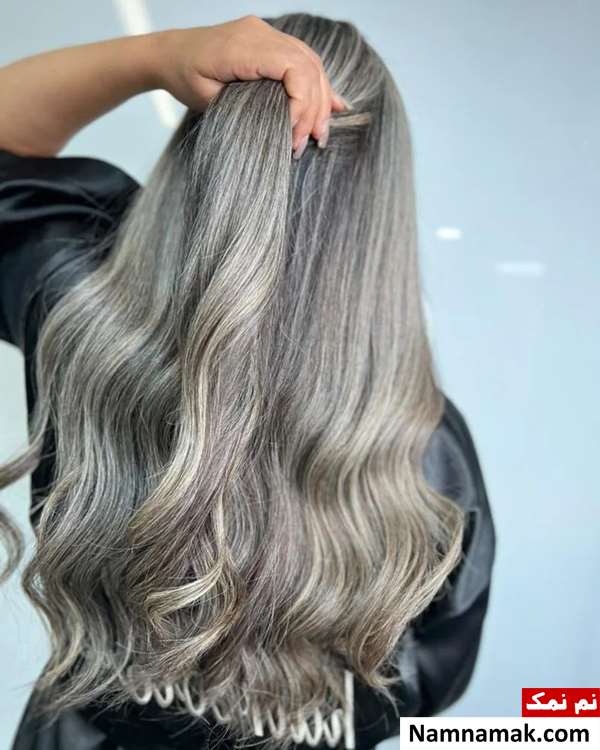 رنگ مو طوسی خاکستری