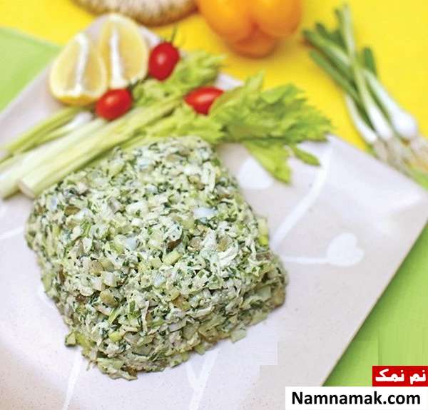 سالاد مرغ و سیب زمینی با شوید