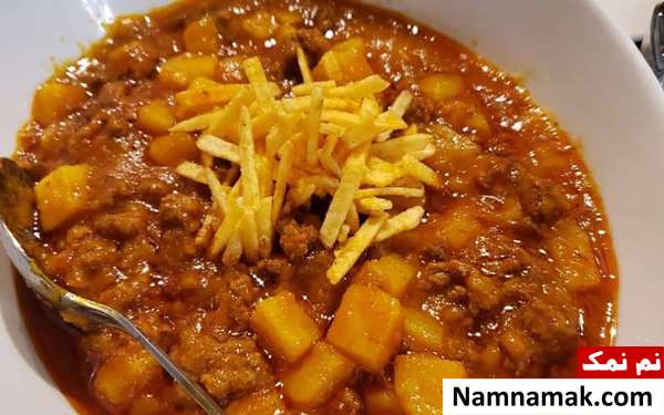 خورش سویا با سیب زمینی