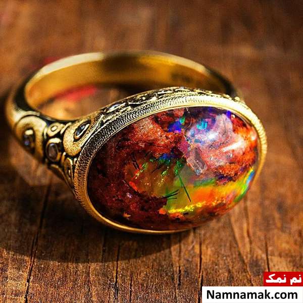 سنگ اوپال آتشین سنگ اوپال آتشین