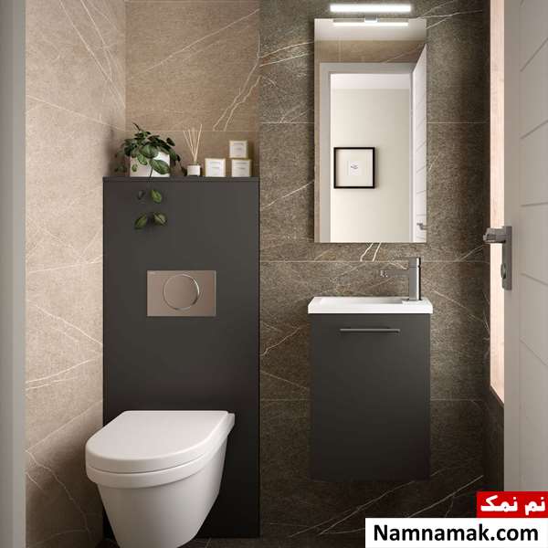 تزیین دستشویی کوچک