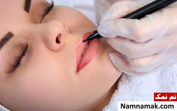 تاتو خط لب طبیعی