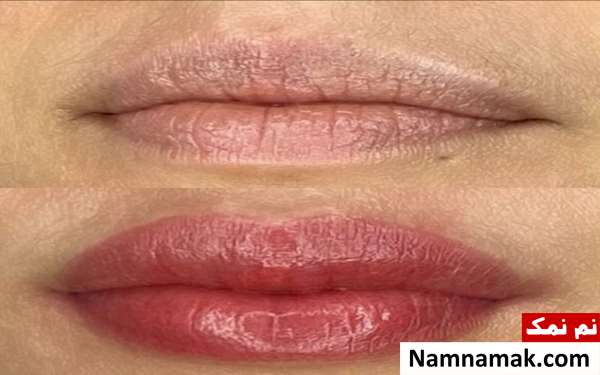 تاتو خط لب طبیعی