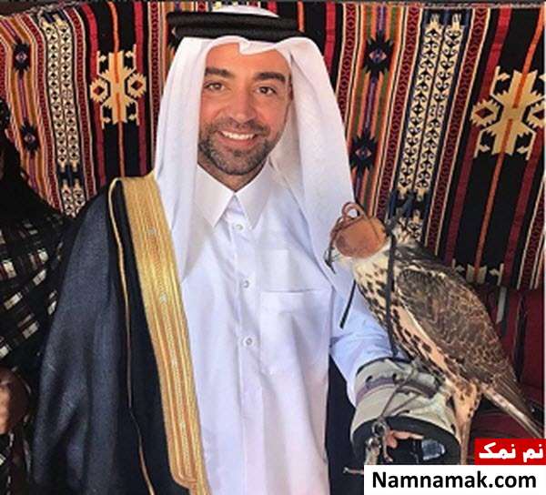 ژاوی در لباس محلی قطر