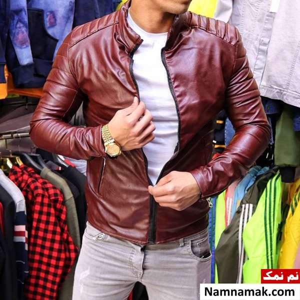 کت چرم مردانه