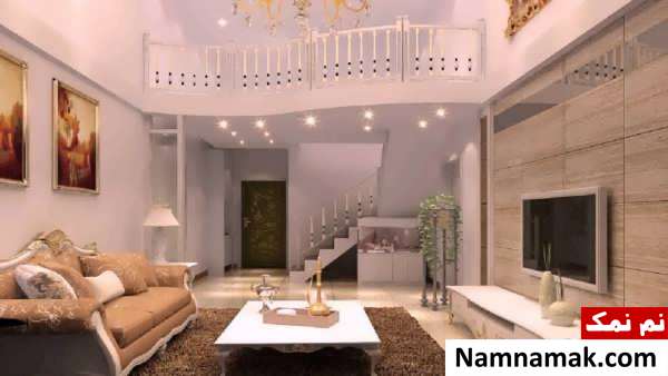دکوراسیون پذیرایی لاکچری دوبلکس