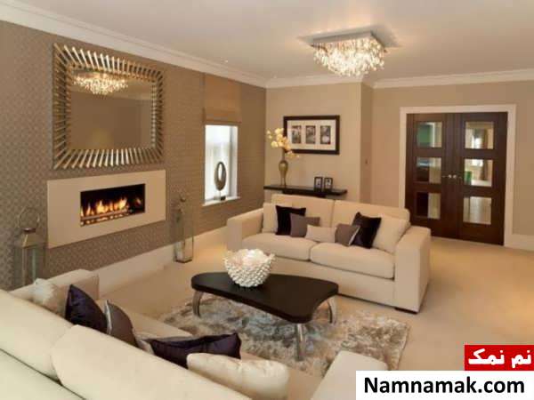 کاغذ دیواری پذیرایی مناسب ترین رنگ برای دیوار پذیرایی