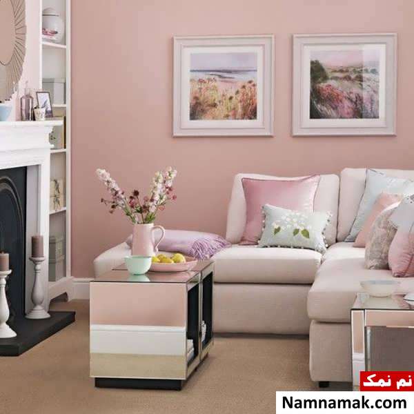 کاغذ دیواری پذیرایی انتخاب رنگ دیوار پذیرایی