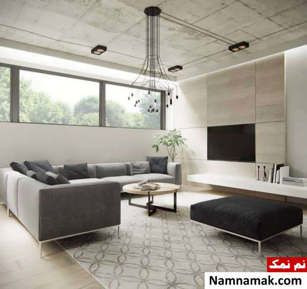 دیزاین سالن پذیرایی مینیمال 
