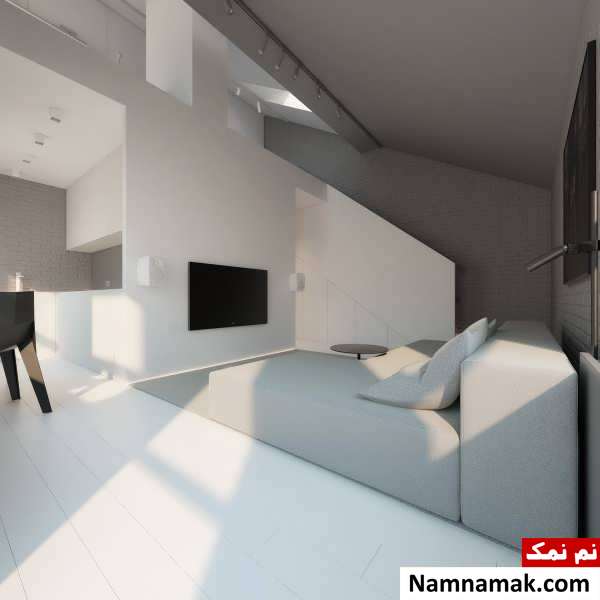 دکوراسیون مدرن و شیک سالن پذیرایی 