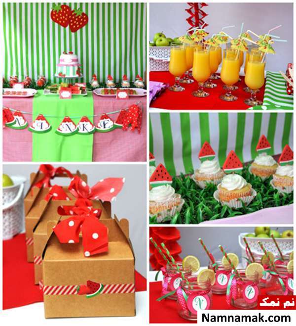 تم هندوانه در شب یلدا،تزیینات خانه با تم هندوانه