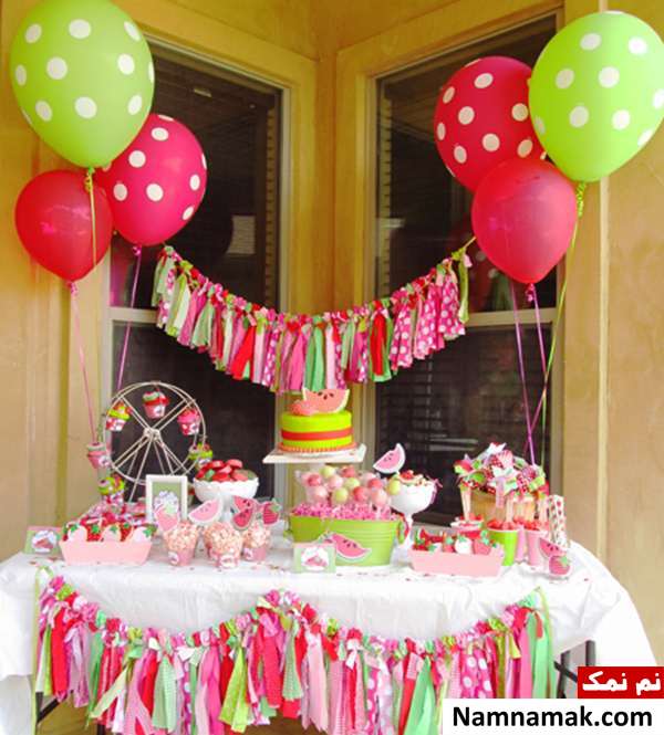 تزیینات شب یلدا، دکوراسیون و چیدمان خانه با تم هندوانه