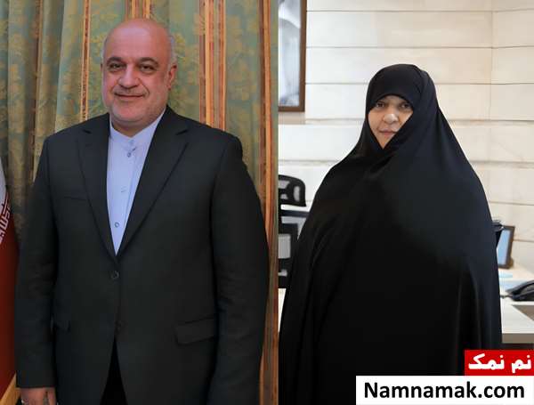 مجتبی امانی و همسرش نرگس قدیریان