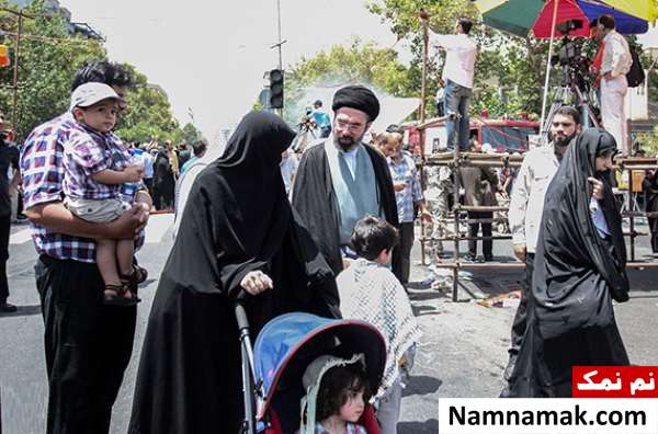 مجتبی خامنه ای و همسرش زهرا حداد عادل