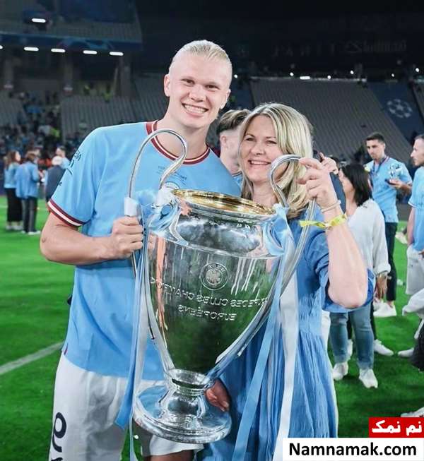 عکس مادر ارلینگ هالند