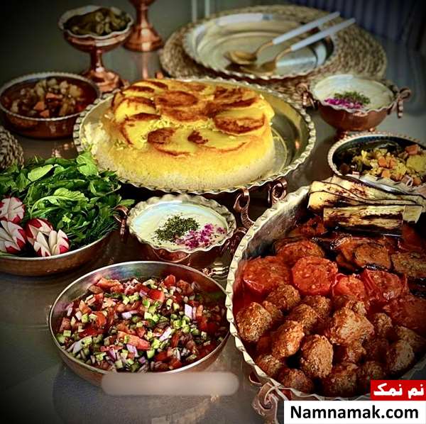 آشپزی ایرانی سفره سلطانی نوشته ریحانه قدس طینت