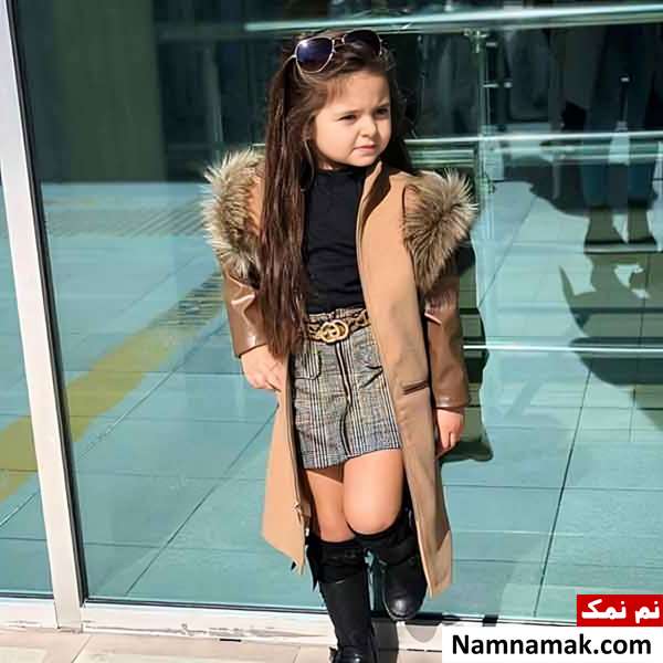 مدل پالتو بچه گانه دخترانه پشمی ، چهارخانه و کلاه دار