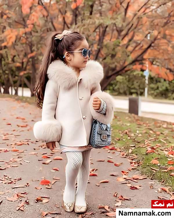 مدل پالتو بچه گانه دخترانه پشمی ، چهارخانه و کلاه دار