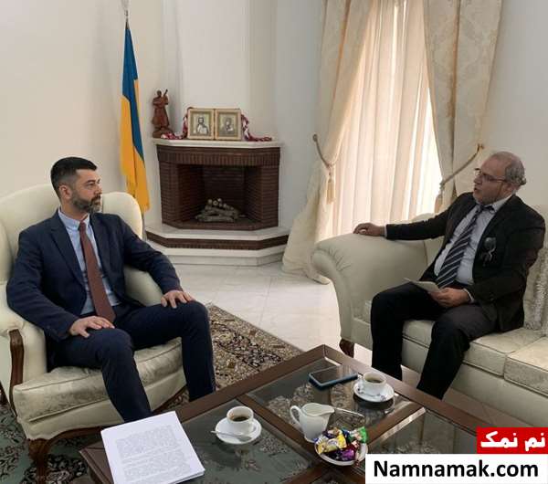 زندگینامه حمیدرضا مهدیزاده و همسرش مصاحبه با کاردار اوکراین در تهران یوگن کراشنکو