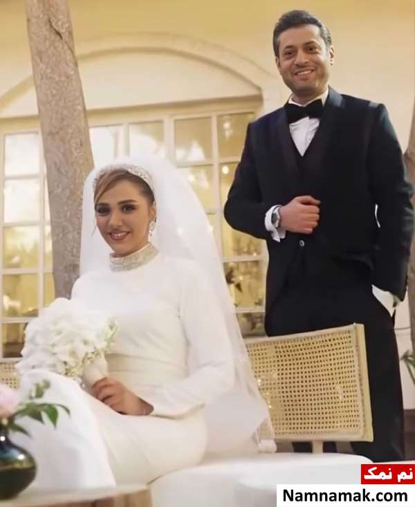 عکس عروسی روزبه معینی و همسرش مهرناز دبیرزاده