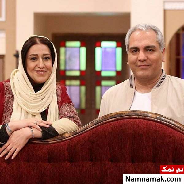 زندگینامه فاطمه هاشمی بازیگر و همسرش فاطمه هاشمی و مهران مدیری در دورهمی