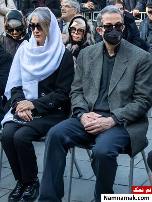 بازیگران و هنرمندان در مراسم خاکسپاری ژاله علو
