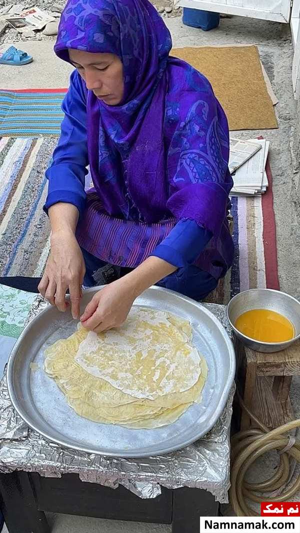 طرز تهیه نان اکمک غذای ترکمنی