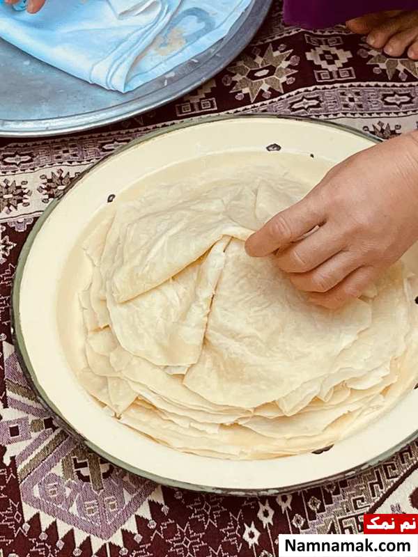طرز تهیه نان اکمک غذای ترکمنی
