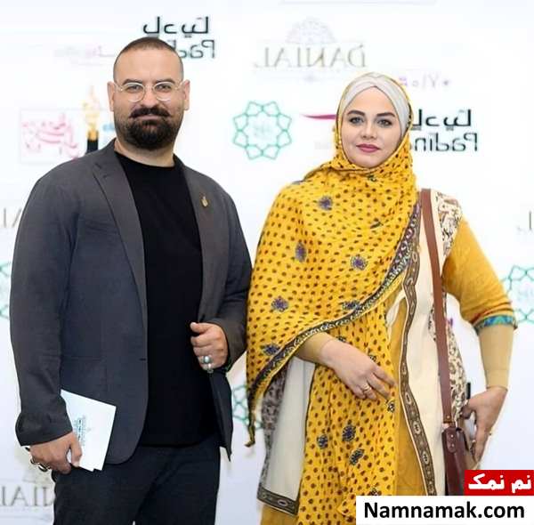 نرگس آبیار و همسرش محمدحسین قاسمی