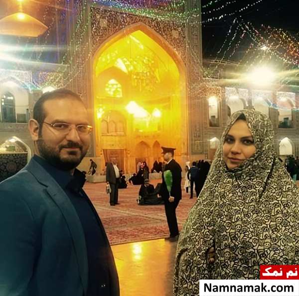 نرگس آبیار و همسرش محمدحسین قاسمی