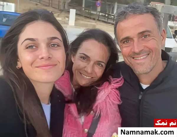 لوییس انریکه و همسرش